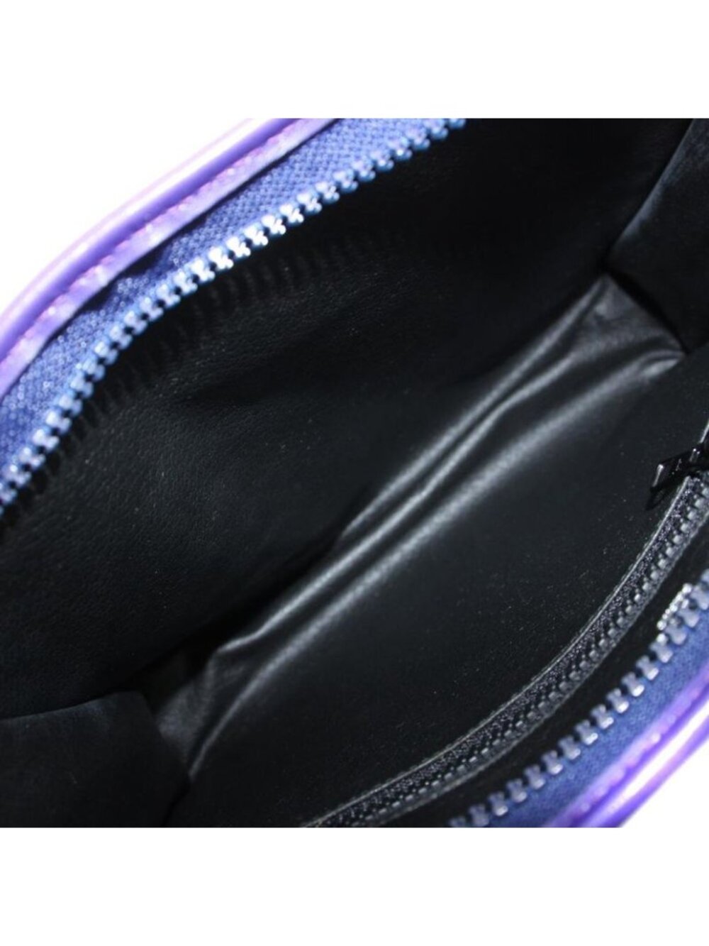 Celine Clutch Second Leather Logo Blue Purple - Picture 5 of 5